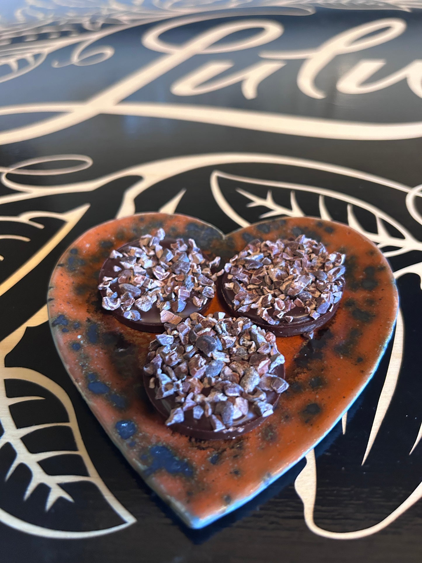 Lulu's - Handcrafted Raw, Organic 75% Cacao Crunch Chocolates - 3.oz Package