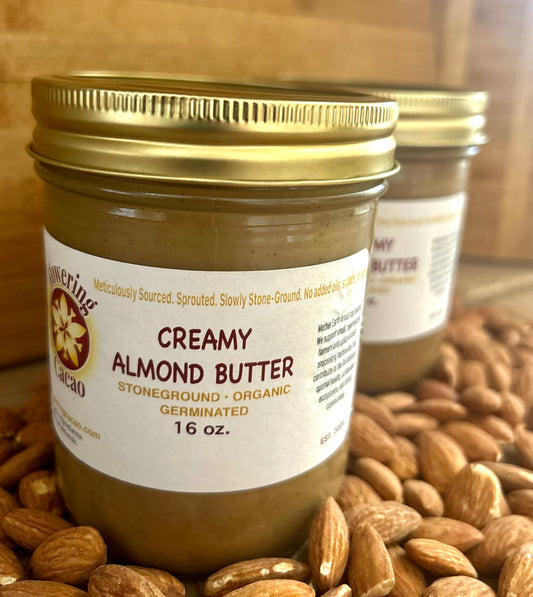 Flowering Cacao Silky Smooth Organic Almond Butter - 1lb.