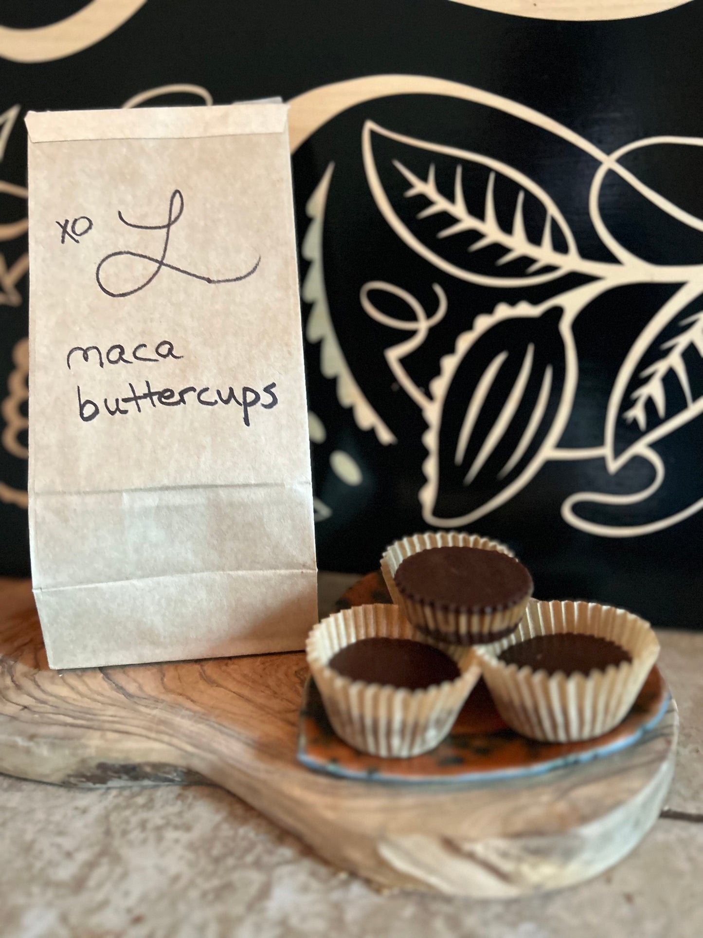Lulu’s Chocolate - Organic Maca Buttercups - Min Weight: 2.6 oz, 4 pieces