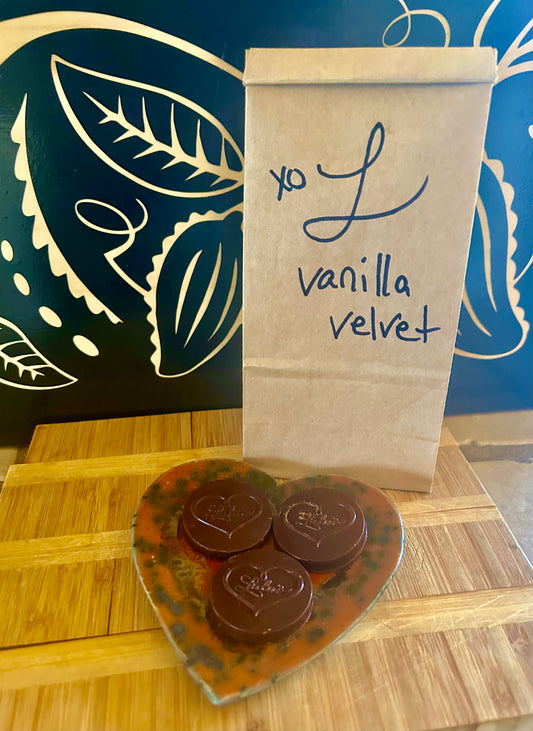Lulu's - Handcrafted Raw, Organic 70% Vanilla Velvet Chocolates -Min Weight: 3oz, 10 pieces