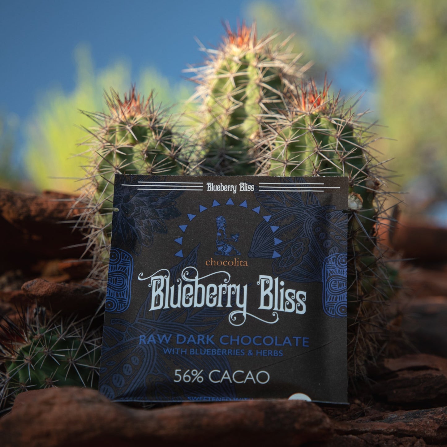 Chocolita - Organic, Blueberry Bliss - 56% Chocolate Bar - 1.25oz