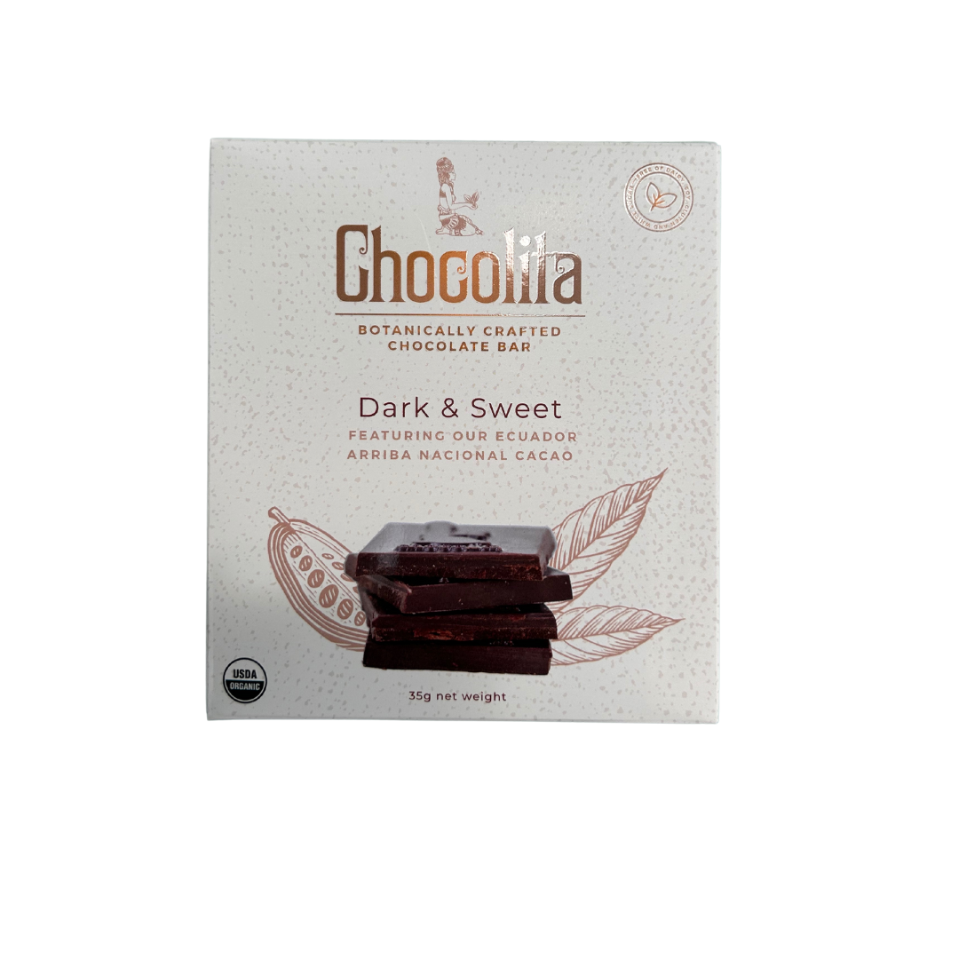 Chocolita - Organic Raw Dark & Sweet Chocolate Bar - 80% - 1.25oz