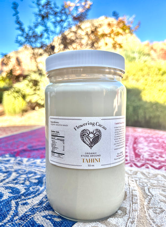 Flowering Cacao - Stone Ground, Germinated, Organic Tahini - 2lb.