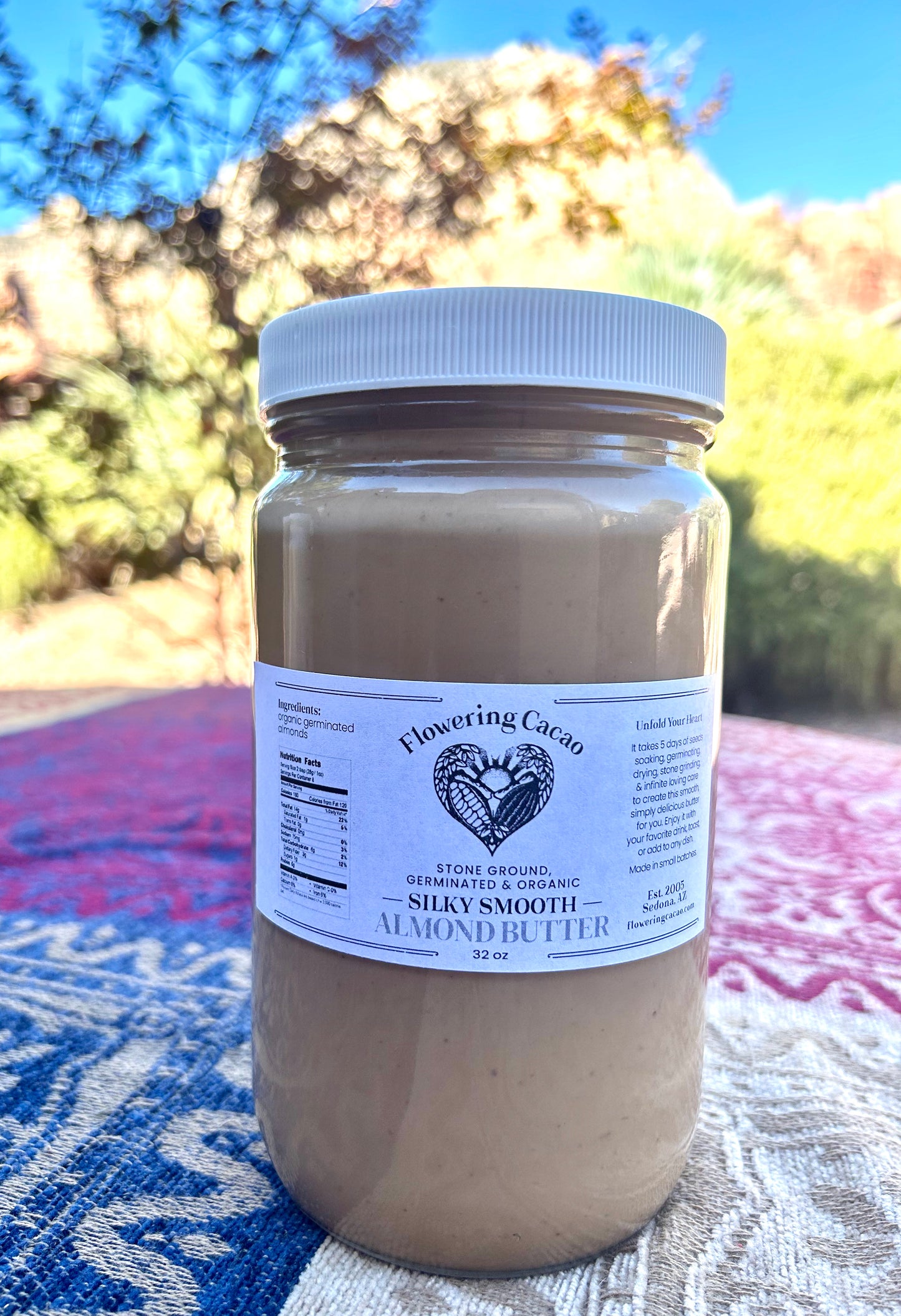 Flowering Cacao Organic Silky Smooth Almond Butter - 2lb.