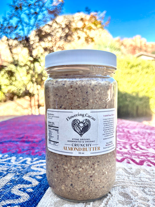 Flowering Cacao - Crunchy Organic Almond Butter - 2lb.