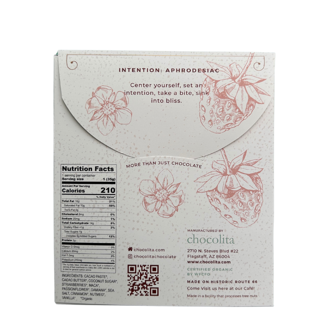 Chocolita - Organic Strawberry Passion Chocolate Bar - 1.25oz
