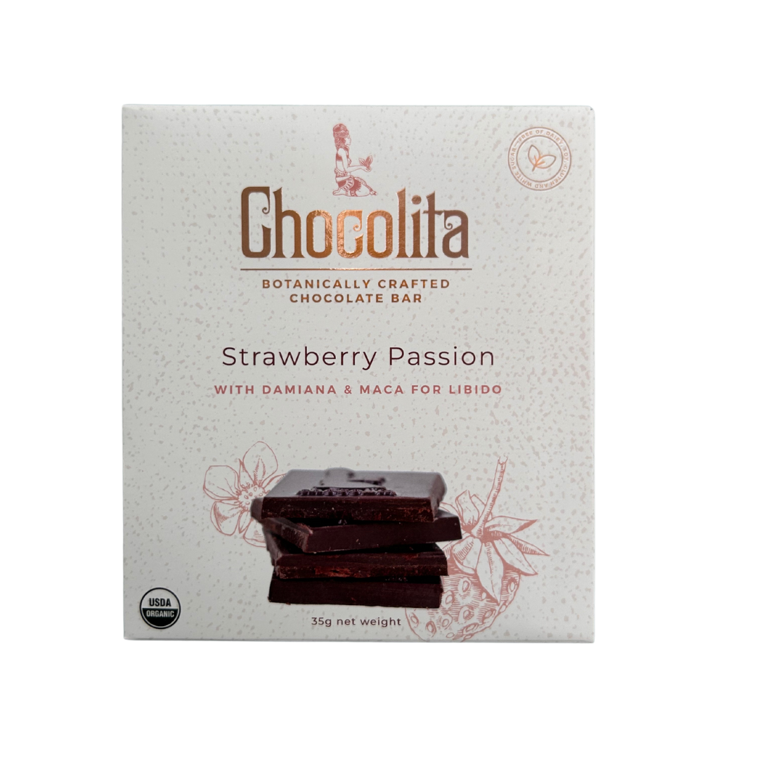 Chocolita - Organic Strawberry Passion Chocolate Bar - 1.25oz